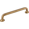 Top Knobs, Aspen, 6" Rounded Straight Pull, Light Bronze - Angle View