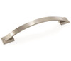 Amerock, Candler, 6 5/16" (160mm) Curved Pull, Satin Nickel