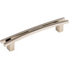 Top Knobs, Sanctuary, Rail, 5" Flared Curved Pull, Polished Nickel - alt view