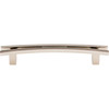 Top Knobs, Sanctuary, Rail, 5" Flared Curved Pull, Polished Nickel