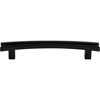 Top Knobs, Sanctuary, Rail, 5" Flared Curved Pull, Flat Black