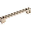 Top Knobs, Sanctuary, Rail, 5" Flat Straight Pull, Brushed Satin Nickel - alt view