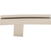 Top Knobs, Sanctuary, Rail, 2 5/8" Pull Knob, Brushed Satin Nickel