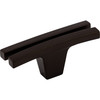 Top Knobs, Sanctuary, Rail, 2 5/8" Flared Rectangle Knob, Oil Rubbed Bronze - alt view