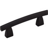 Top Knobs, Sanctuary, Arched, 3" Curved Pull, Flat Black - alt view