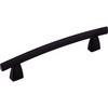 Top Knobs, Sanctuary, Arched, 5" Curved Pull, Flat Black - alt view