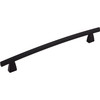 Top Knobs, Sanctuary, Arched, 8" Curved Pull, Flat Black