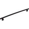 Top Knobs, Sanctuary, Arched, 12" (305mm) Curved Pull, Flat Black - alt view