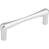 Top Knobs, Barrington, Brookline, 3 3/4" (96mm) Straight Pull, Polished Chrome - Angle View