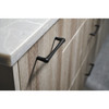 Top Knobs, Barrington, Brookline, 5 1/16" (128mm) Straight Pull, Flat Black - Installed 1