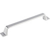 Top Knobs, Barrington, Channing, 6 5/16" (160mm) Straight Pull, Polished Chrome - Angle View