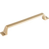 Top Knobs, Barrington, Channing, 6 5/16" (160mm) Straight Pull, Honey Bronze - Angle View