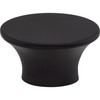 Top Knobs, Barrington, Edgewater, 1 1/2" Oval Knob, Flat Black