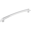Top Knobs, Barrington, Edgewater, 7 9/16" (192mm) Straight Pull, Polished Chrome - Angle View