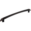 Top Knobs, Barrington, Edgewater, 12" (305mm) Appliance Pull, Tuscan Bronze - Angle View