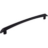 Top Knobs, Barrington, Edgewater, 12" (305mm) Appliance Pull, Flat Black - Angle View