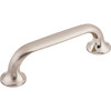 Top Knobs, Mercer, Oculus, 3 3/4" (96mm) Straight Pull, Brushed Satin Nickel - Angle View