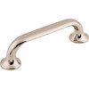 Top Knobs, Mercer, Oculus, 3 3/4" (96mm) Straight Pull, Polished Nickel - Angle View