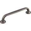 Top Knobs, Mercer, Oculus, 5 1/16" (128mm) Straight Pull, Ash Gray - Angle View