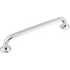 Top Knobs, Mercer, Oculus, 6 5/16" (160mm) Straight Pull, Polished Chrome - Angle View