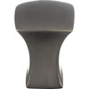 Top Knobs, Mercer, Glacier, 3/4" Square Knob, Ash Gray