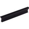 Top Knobs, Mercer, Glacier, 5" Straight Pull, Flat Black - Angle View