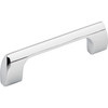 Top Knobs, Mercer, Holland, 3 3/4" (96mm) Straight Pull, Polished Chrome - Angle View