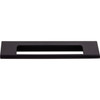 Top Knobs, Mercer, Europa Cut Out, 5" Center Tab Pull, Flat Black