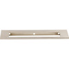 Top Knobs, Mercer, Europa Cut Out, 6" Center Tab Pull, Brushed Satin Nickel