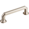 Top Knobs, Chareau, Emerald, 3 3/4" (96mm) Straight Pull, Brushed Satin Nickel - alt view