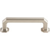 Top Knobs, Chareau, Emerald, 3 3/4" (96mm) Straight Pull, Brushed Satin Nickel