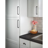 Top Knobs, Chareau, Reeded, 5" Straight Pull, Umbrio - installed