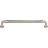 Top Knobs, Chareau, Reeded, 7" Straight Pull, Brushed Satin Nickel