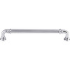 Top Knobs, Chareau, Reeded, 7" Straight Pull, Polished Chrome