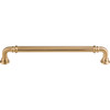 Top Knobs, Chareau, Reeded, 7" Straight Pull, Honey Bronze