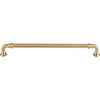 Top Knobs, Chareau, Reeded, 9" Straight Pull, Honey Bronze