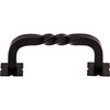 Top Knobs, Normandy, Twist, 3" "D" Straight Pull, Patina Black