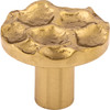 Top Knobs, Cobblestone, 1 3/8" Round Knob, Polished Brass