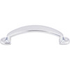 Top Knobs, Somerset, Arendal, 3" Curved Pull, Polished Chrome