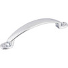 Top Knobs, Somerset, Arendal, 3 3/4" (96mm) Curved Pull, Polished Chrome - alt view