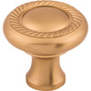 Top Knobs, Somerset, 1 1/4" Swirl Cut Round Knob, Brushed Bronze