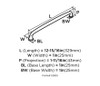 Amerock, Kane, 12" (305mm) Appliance Pull- front