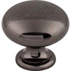 Top Knobs, Somerset, 1 1/4" Mushroom Round Knob, Black Nickel