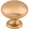 Top Knobs, Somerset, 1 1/4" Mushroom Round Knob, Brushed Bronze