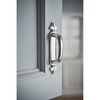 Top Knobs, Tuscany, Dover Pull Backplate, Polished Nickel - installed