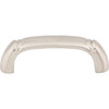 Top Knobs, Tuscany, 2 1/2" Dover Straight Pull, Brushed Satin Nickel