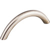 Top Knobs, Stainless Steel, 3" Solid Bowed Pull, Stainless Steel - alt view