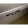 Top Knobs, Nouveau, Curved Bar, 3 3/4" (96mm) Curved Pull, Polished Chrome - installed