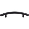 Top Knobs, Nouveau, Curved Bar, 3 3/4" (96mm) Curved Pull, Flat Black