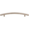 Top Knobs, Nouveau, Curved Bar, 6 5/16" (160mm) Curved Pull, Brushed Satin Nickel